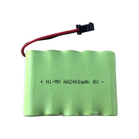 6V 2400mAh Ni-MH 10 AA Rechargeable Battery Pack with SM-2P 2Pin Plug Cover