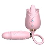 2025 Bullet Adult Tool for Women Thrusting & Vibrating & Licking Travel Essentials Upgrade Double Head Big Toys for Girlfriend 10 Powerful Modes Newly Gift Handheld Silicone