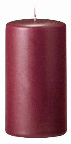 Stumpenkerzen Mini Bordeaux 5 x 3 cm, 10 Stück
