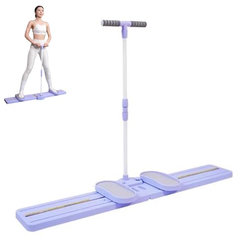 Ski Machine Leg Machine Workout for Circulation, Foldable Simulated Ski Trainer, Women Body Shaper Training Machine for Postpartum Repair, Thigh Exerciser