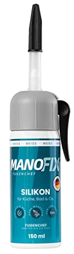 Manofix Fugenchef Silikon für Küche, Bad & Co. im Spender, 150ml, weiß Manofix Fugenchef Silikon für Küche, Bad & Co. im Spender, 150ml, weiß