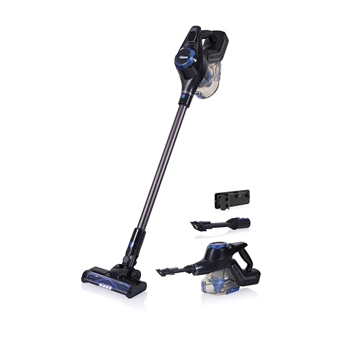 Tristar Aspirateur Balai Sans Fil, 2-en-1, Moteur BLDC, 250W, 23 kPa Aspiration, 40 Min d'Autonomie, Éclairage LED, Filtre HEPA, Bac 800 ml, SZ-2390