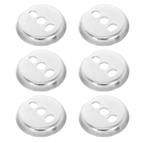 iplusmile Set 6 Pezzi Base di Montaggio 32Mm in Acciaio Inox per Ferramenta Porta Asciugamani e Portarotolo Bagno Supporto Stabile per Fissaggio Staffa Accessori da Parete Kit Ricambio