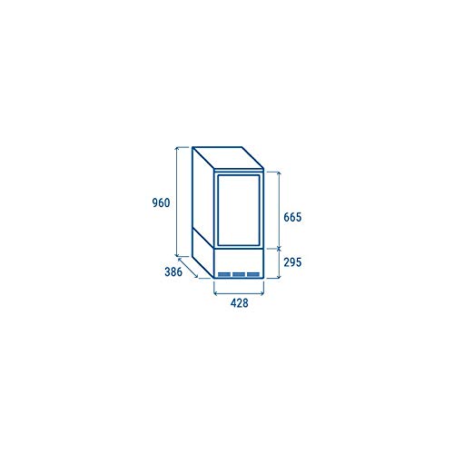 Vetrina refrigerata a 4 facce vetrate bianca positiva – 78 litri – Cool Head –