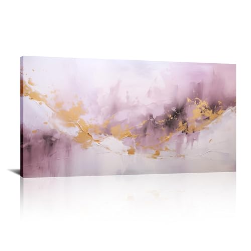 Peinture sur toile rose HYFBH grand décor mural encadré haut de gamme