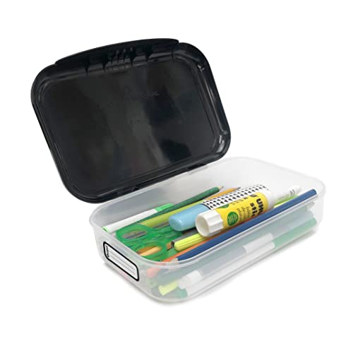 Image of ZIPIT: Recycled Plastic Pencil Box - Rainbow - Large Capacity Case, Colorful Stationery Organizer, School Supplies-Toys Holder, Snap Close, Kids