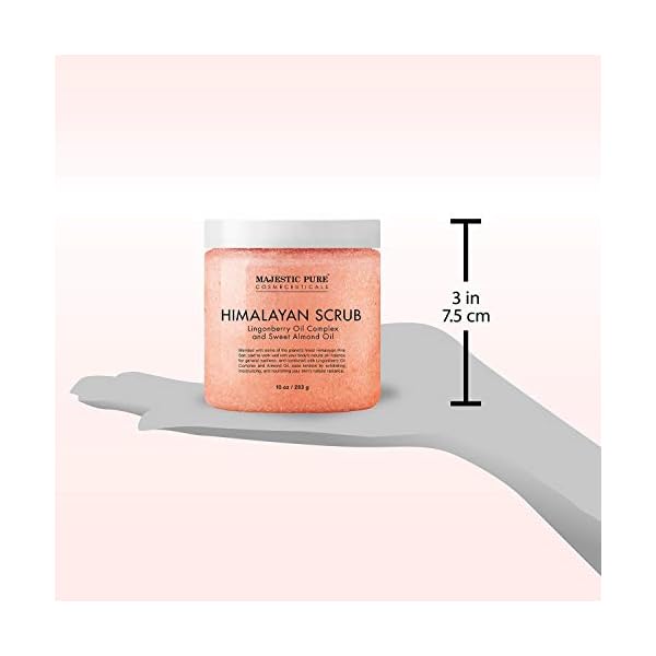 Himalayan Salt Body Scrub with Lingonberry, Exfoliating Salt Scrub to Exfoliate & Moisturize Skin, Deep Cleansing for Women and Men - 10 oz