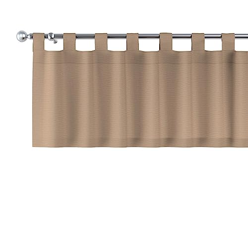 dekoria Kurzgardine mit Schlaufen Schal Gardine Dekoschal 130 x 40 cm Hellbraun dekoria Kurzgardine mit Schlaufen Schal Gardine Dekoschal 130 x 40 cm Hellbraun