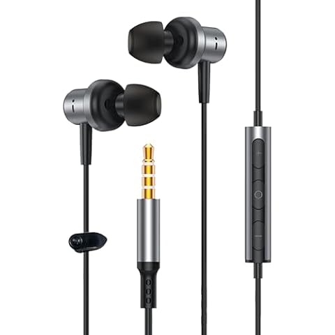 Dnniakm Earbuds Wired with Microphone, in-Ear Headphones Black-001 Cover