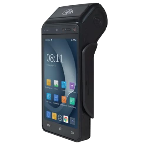 Image of TVS ELECTRONICS i9100 Financial Smart POS Payment Terminal with FPR Integrated, 2GB RAM, 8GB /32GB ROM, 2MP Rear Camera, Optional 2MP Front Camera