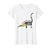 Womens Grandmasaurus Dinosaur Floral T-Shirt