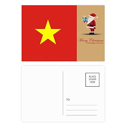Cartes postales Vietnam drapeau national pour vœux originaux Asie