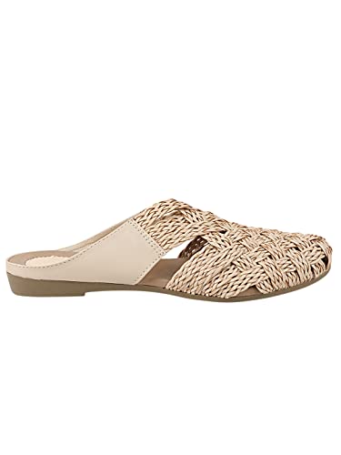 Image of The White Pole Slip on Slides Flat Mules Bellies Jutti Sandals for Women and Girls