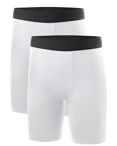 Youth Boys' Compression Shorts, Performance Kids Basketball Underwear, Athletic Base Layers for Soccer Running Sports
