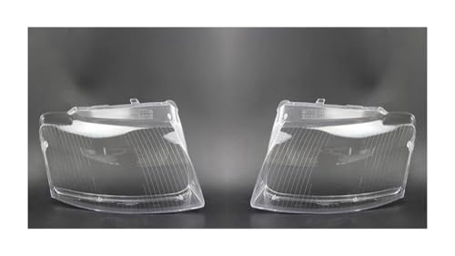 Couvercle de phare pour A8 D3 2002-2010 : paire de coques optiques en verre avant