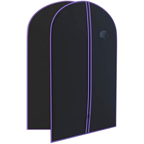 Your Bags Purple Garment Bag as Dress Cover or Suit Bag for Travel - 40" x 24" Garment Bags for Travel - Garment Bags for Hanging Clothes and Closet Storage - Dress Travel Garment Bag for Men & Women Cover