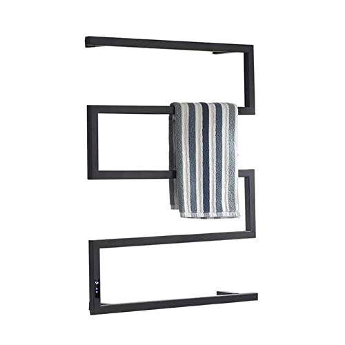 Toallero calefactor de baño negro para disfrutar de toallas siempre calientes
