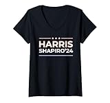 Photo Gallery donna elezioni presidenziali americane di harris shapiro 2024 maglietta con collo a v Photo Gallery donna elezioni presidenziali americane di harris shapiro 2024 maglietta con collo a v