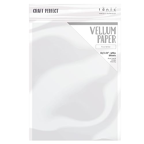 Craft Perfect Pure White Vellum 10/PKG 8.5X11