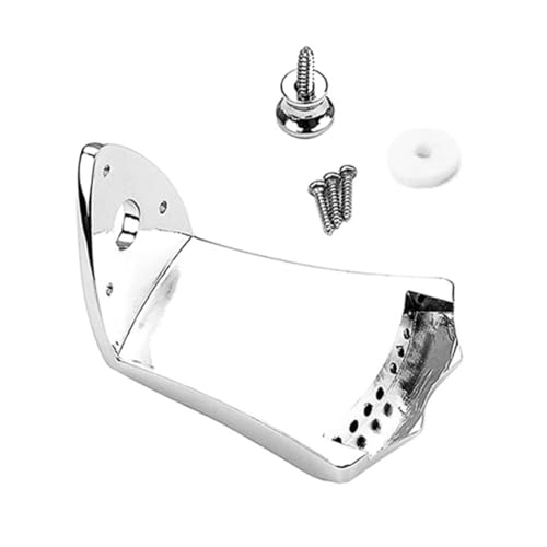 Yardwe Mandolin Part Fixing Tailpiece Metal Construction Sleek Design Fit for String Bridge