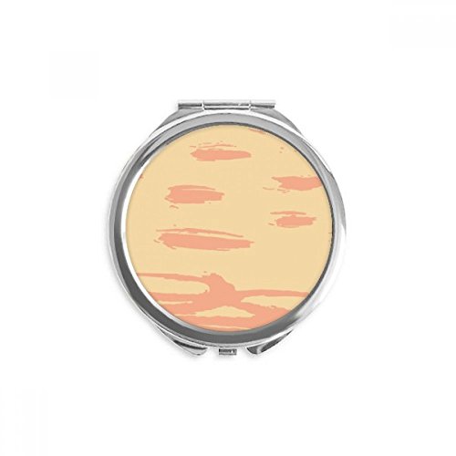 Miroir de poche pour maquillage orange abstrait résolvant vos retouches express