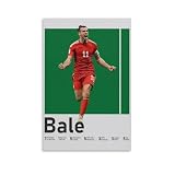 QZFNCOYU Gareth Bale, walisisches Fußball-Poster, 