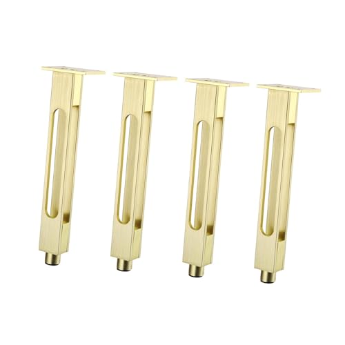 Patas para cómodas y sofás de 20cm juego de 4 piezas estables color oro 8