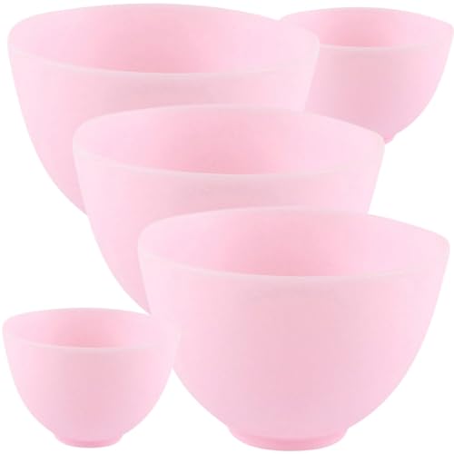 Baluue 5pz Recipientes Silicona para Mezclar Mascarillas miniatura 1