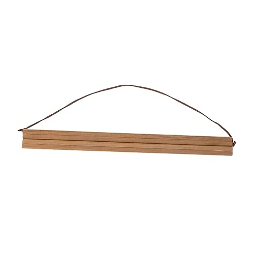 Ciieeo Cornice Appendiposter Magnetica in Legno Teak Diy Per Quadri e Stampe Barra Appendibile Senza Nastro Per Poster e Tela Sottile Ganci Resistenti Per Decorazioni Parete
