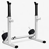 FK Squat Rack Multi-Function Barbell Rack Height Adjustable Dip Stand Home Gym Weight Lifting Bench Press Dip Station Push up Portable Strength Training Dumbbell Rack