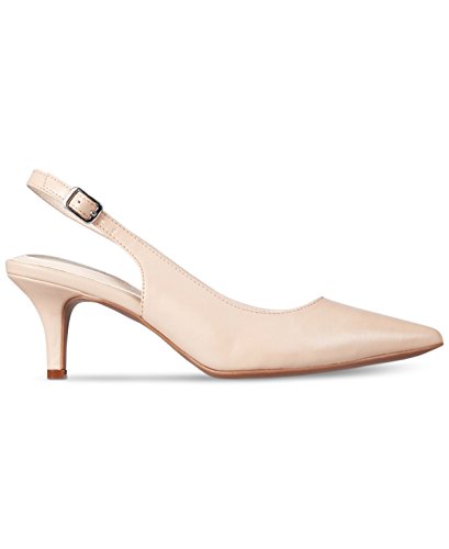 Alfani Womens Babbsy Leather Pointed Toe Slingback Heels Brown 11 Medium (B,M)2