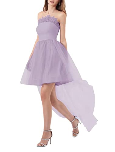 Robe courte en tulle glycine pour cortège et fêtes de fin d'année