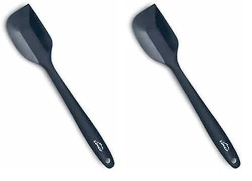Lacor - 64464 - Spatola da cucina grigia, Spatola in silicone, Utensili da cucina, Manico ergonomico, Antiaderente, Resistente alle alte temperature, Lavabile in lavastoviglie, Lunghezza 27,5 cm