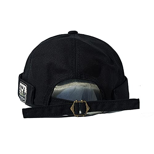 FUYAO Kids Docker Cap Vintage Children Toddler Rolled Cuff Brimless Sailor Cap Beanie Hat Hiphop Skullcap for 2-6 Years Boys and Girls