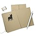 French Bulldog Blank Cards 10 Pack | Handmade Black Frenchie Kraft Notecards | Dog Greeting Cards with Envelopes