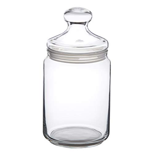 Casa Vivente Bombonera, Tarro para Bombones, con Cierre Hemético, Recipiente de Vidrio para Golosinas, Capacidad 1000 ml