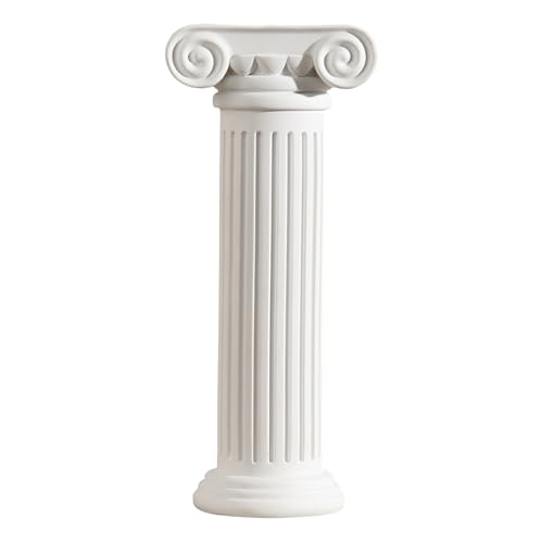 SEWACC Porte-Fleurs Pilier Romain en Résine Colonne Décorative Vintage pour Mariage et Décoration Intérieure Jardinière Élégante pour Fleurs Support Artistique pour Balcon et