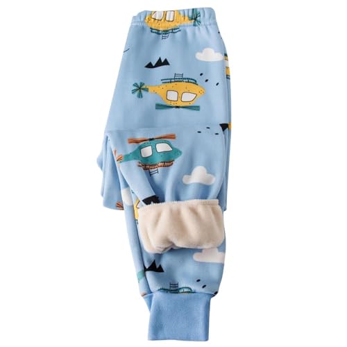 Kids Toddlers Boys Girls Cute 𝐂artoon Dinosaur 𝗟ounge Pants Cozy Fleece Thickened Comfort Soft Sweats Pants for Boys