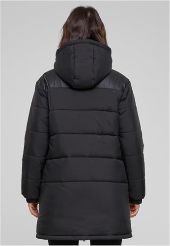 Urban Classics mixed puffer coat doudoune à capuche longue femme