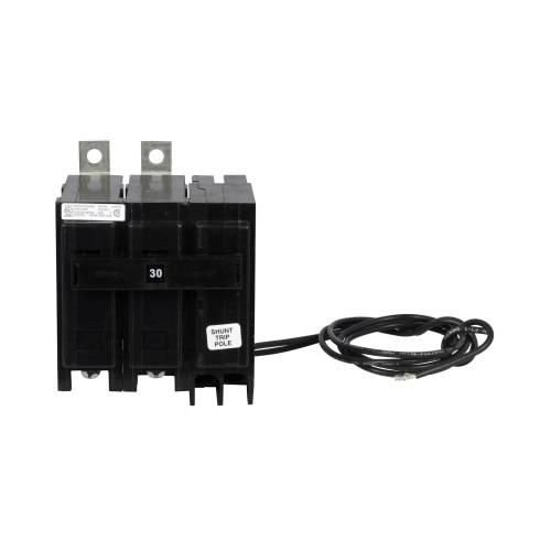 Eaton BAB2030S Bolt-On Mount Type BAB Industrial Miniature Circuit Breaker With Shunt Trip 2-Pole 30 Amp 120/240 Volt AC Quicklag