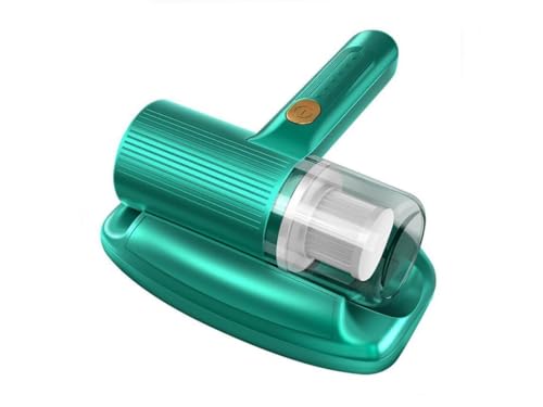 HaoYiShang Aspiradora portátil inalámbrica de mano para eliminar ácaros, aspiradora de colchón, aspiradora UV de mano limpia eficazmente la cama, almohadas, sofás de tela y alfombras (verde)