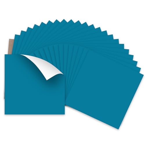 Image of HTVRONT Teal Heat Transfer Vinyl - 24 Pack 12 inchx12 inch Iron on Vinyl Sheets | Teal Iron on Vinyl Sheets for T-Shirt (1 PTFE Sheet Included), Teal PU HTV Vinyl Easy to Cut & Weed for Heat Vinyl Design