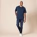 Amazon Essentials Henley Shirts for Men, Short Sleeve, Quick-Dry Jersey, Regular-Fit, 2-Pack, Dark Navy/White, XX-Large