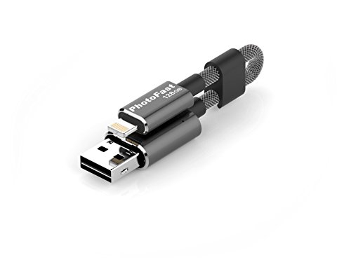Preisvergleich Produktbild PhotoFast MCG3U3BK128GB Memories Kabel 3G Ladekabel, 18 cm grau