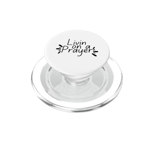 Livin On a Prayer Dios Cristiano Jesús Fe Oraciones Iglesia PopSockets PopGrip para MagSafe