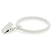 Ivilon Drapery Curtain Clip Rings - Set of 14 Decorative Drapery Rings Curtain Clip Rings with Strong Clips 2" Diameter - Color Ivory