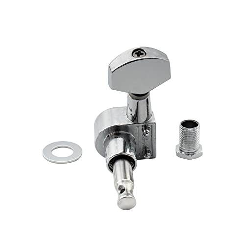 Musiclily Pro 6-en-ligne Scellées Dual Pin Mécaniques Set pour Squier Strat, Chrome - Les Beatles, Paul McCartney, John Lennon, RIngo Starr, George Harrison Musiclily Pro 6-en-ligne Scellées Dual Pin Mécaniques Set pour Squier Strat, Chrome – Image 6