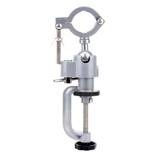 Moliuoly Tornillo de banco con soporte 26 x 9 5 cm giratorio 360° aleación de aluminio multifuncional