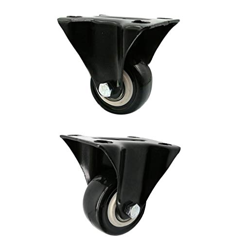 Roulettes de rechange anti-bruit pour lit et chariot lourd lot de 4 roues noires