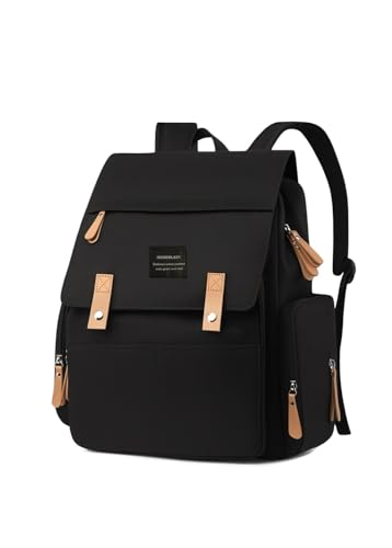 Heberlein Prestige Wickelrucksack, lässige Wickeltasche/Babytasche, praktisch groß, Rucksack für Mama & Papa, Kinderwagentasche mit Wickelauflage, isolierte Fächer, wasserabweisend, multifunktional